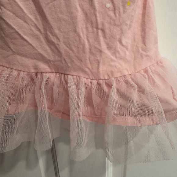 NWOT Carter's 9M Girls Pink Bunny Tulle Short Sleeve Top Blouse for Easter - Picture 5 of 5